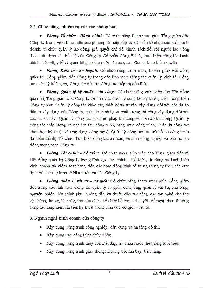 image for page Báo cáo Tại Công ty CP Sông Đà 2