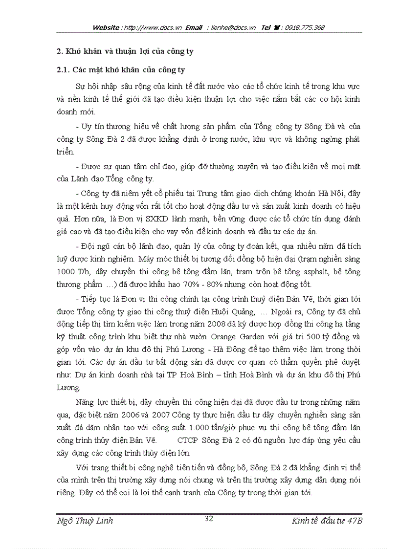 image for page Báo cáo Tại Công ty CP Sông Đà 2