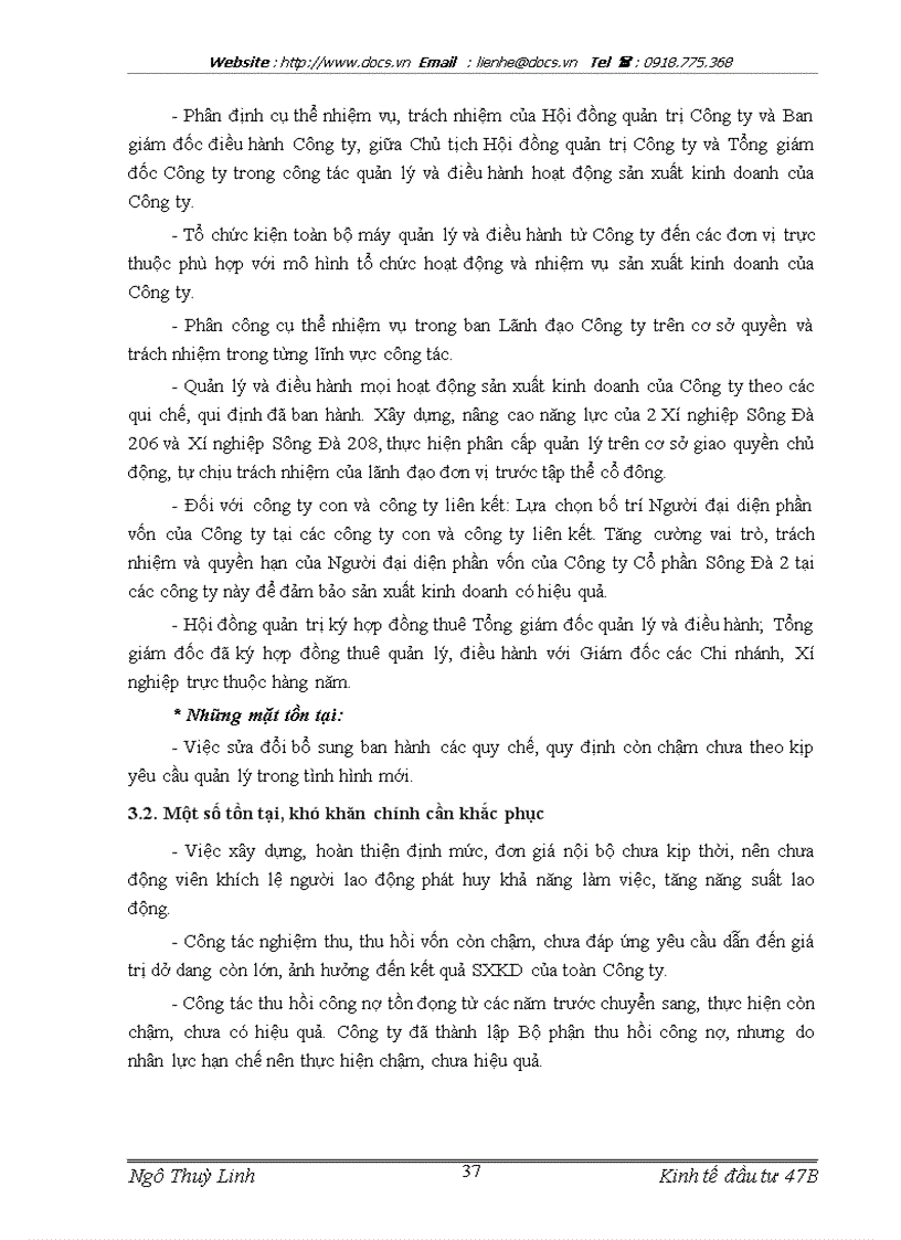 image for page Báo cáo Tại Công ty CP Sông Đà 2