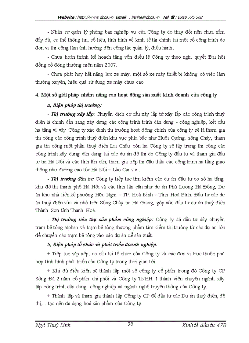 image for page Báo cáo Tại Công ty CP Sông Đà 2