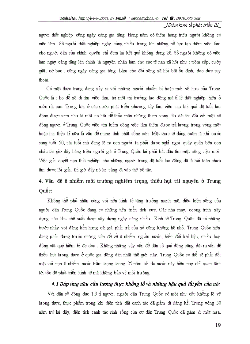 image for page Tác động của dân số đến đời sống kinh tế xã hội Trung Quốc