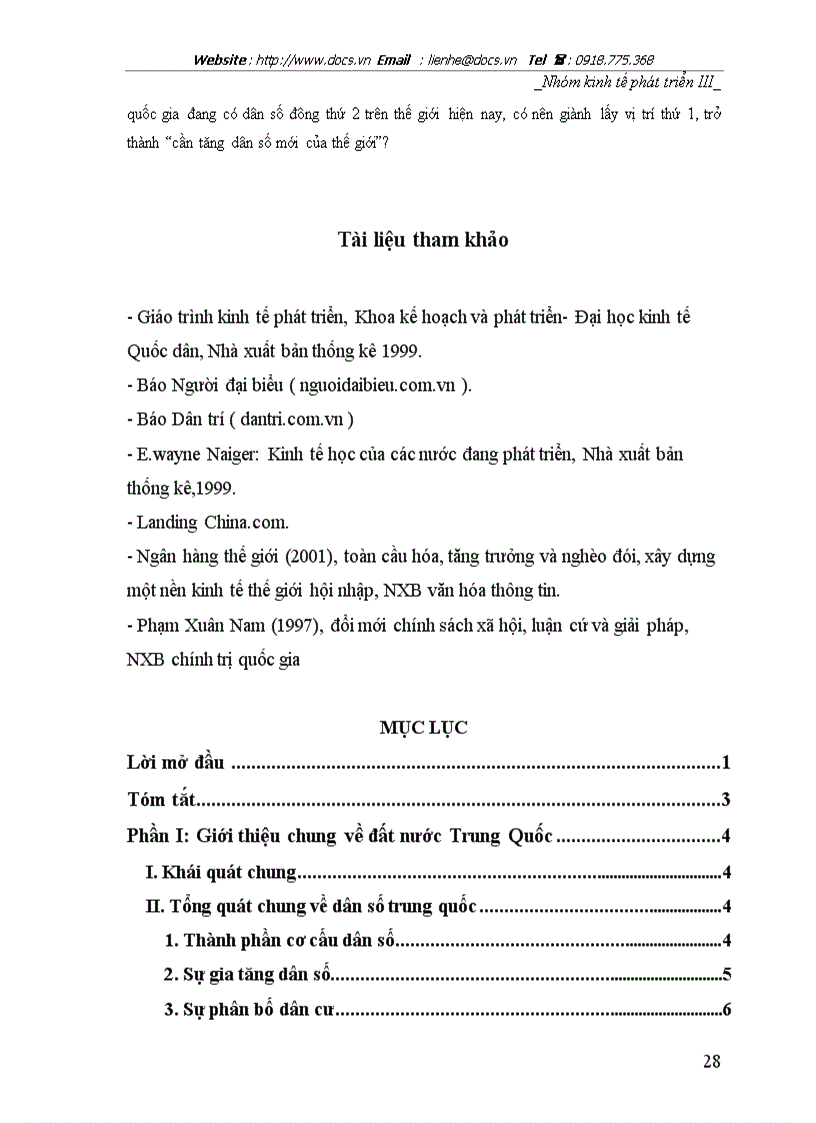 image for page Tác động của dân số đến đời sống kinh tế xã hội Trung Quốc