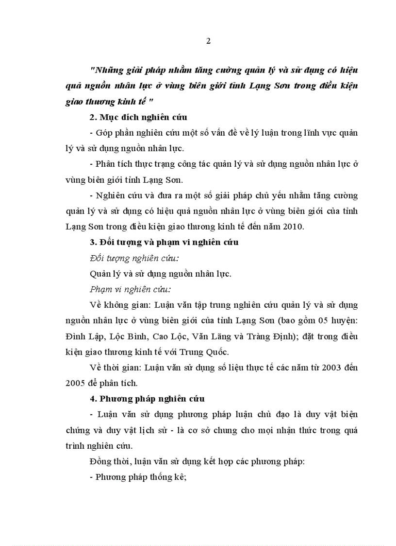 image for page Những giải pháp nhằm tăng cường quản lý và sử dụng có hiệu quả nguồn nhân lực ở vùng biên giới tỉnh Lạng Sơn trong điều kiện giao thương kinh tế