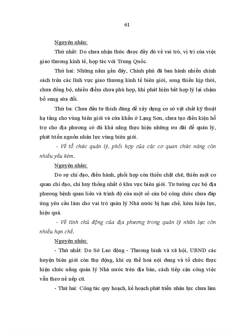 image for page Những giải pháp nhằm tăng cường quản lý và sử dụng có hiệu quả nguồn nhân lực ở vùng biên giới tỉnh Lạng Sơn trong điều kiện giao thương kinh tế