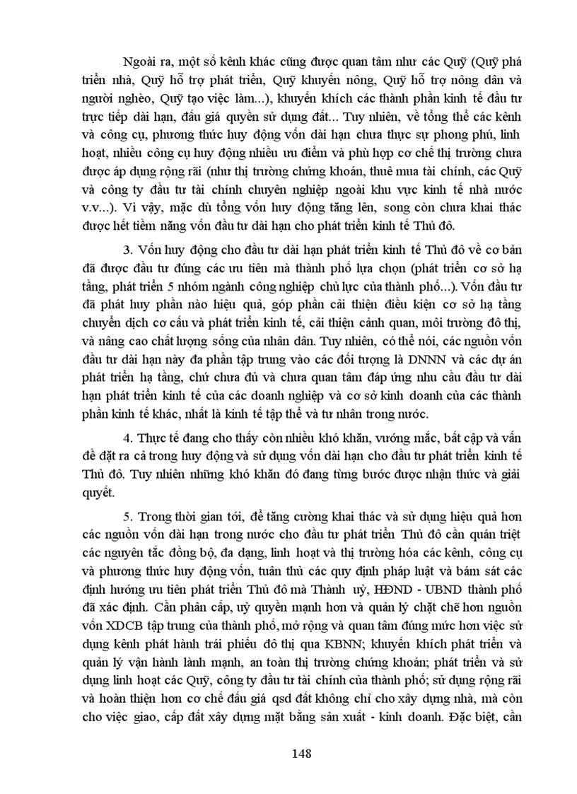 image for page Phân tích thực trạng và cách thức giải quyết huy động sử dụng vốn dài hạn cho đầu tư phát triển kinh tế ở hà nội