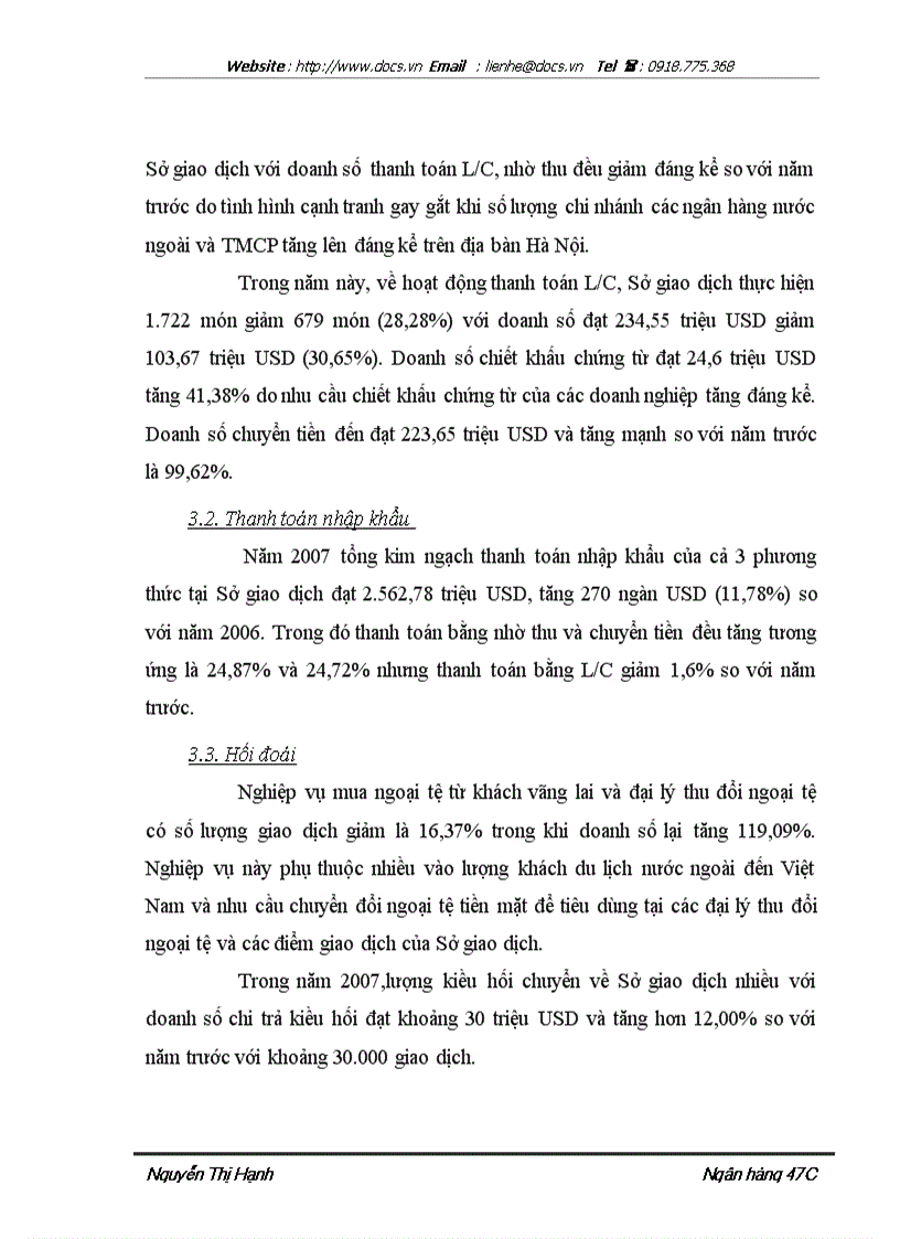 image for page Báo cáo Tại ngânhàng NHTMCP Ngoại Thương VietcomBank lt NHa gt