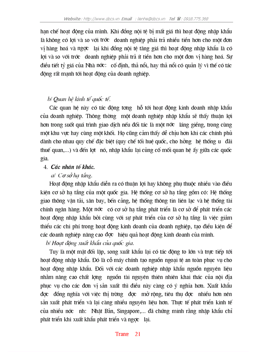 image for page Thực trạng và một số giải pháp hoàn thiện hoạt động nhập khẩu ở Công ty XNK và kỹ thuật bao bì