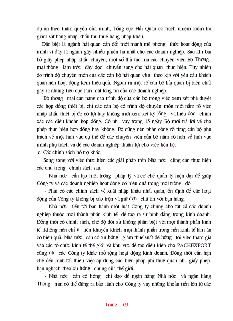image for page Thực trạng và một số giải pháp hoàn thiện hoạt động nhập khẩu ở Công ty XNK và kỹ thuật bao bì