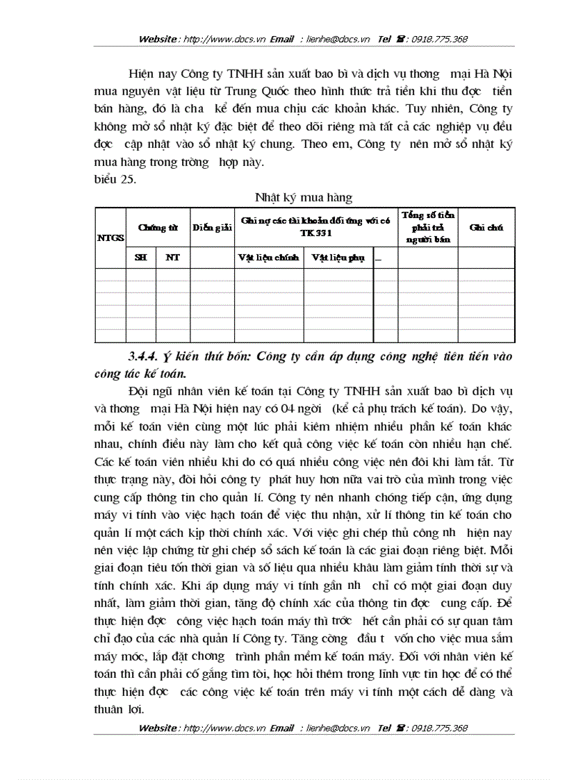 image for page Hoàn thiện công tác kế toán nguyên vật liệu tại Công ty TNHH sản xuất bao bì và dịch vụ thương mại Hà Nội