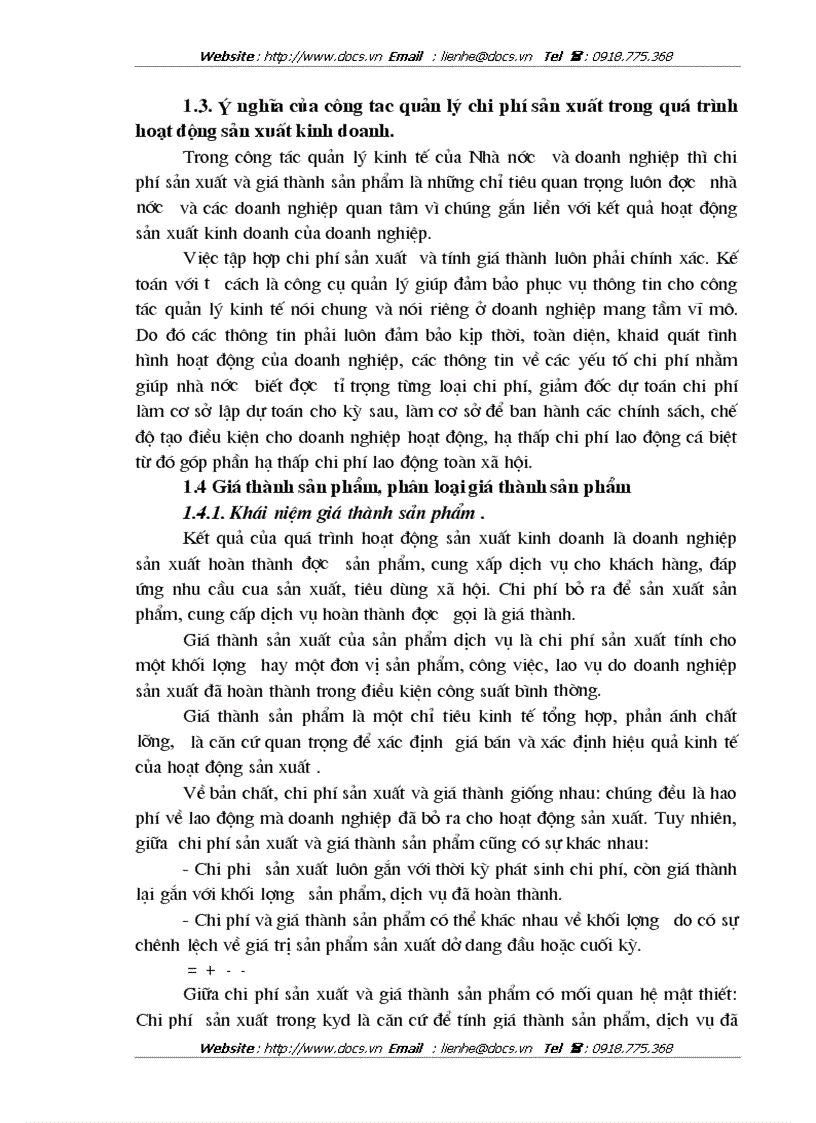 image for page Công tác kế toán tập hợp chi phí sản xuất và tính giá thành sản phẩm ở Nhà máy xi măng Sông Đà thuộc Công ty xây lắp vật tư vận tải Sông Đà 12