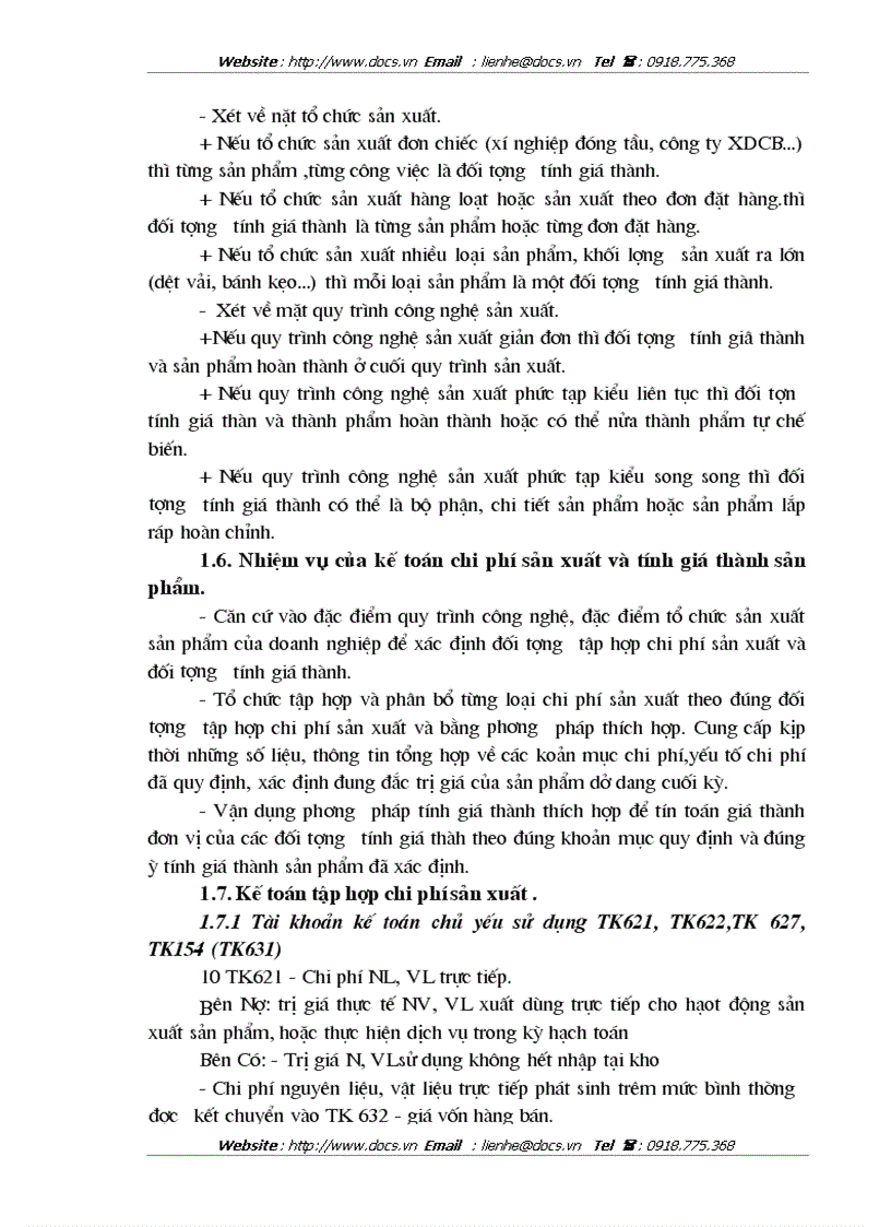 image for page Công tác kế toán tập hợp chi phí sản xuất và tính giá thành sản phẩm ở Nhà máy xi măng Sông Đà thuộc Công ty xây lắp vật tư vận tải Sông Đà 12