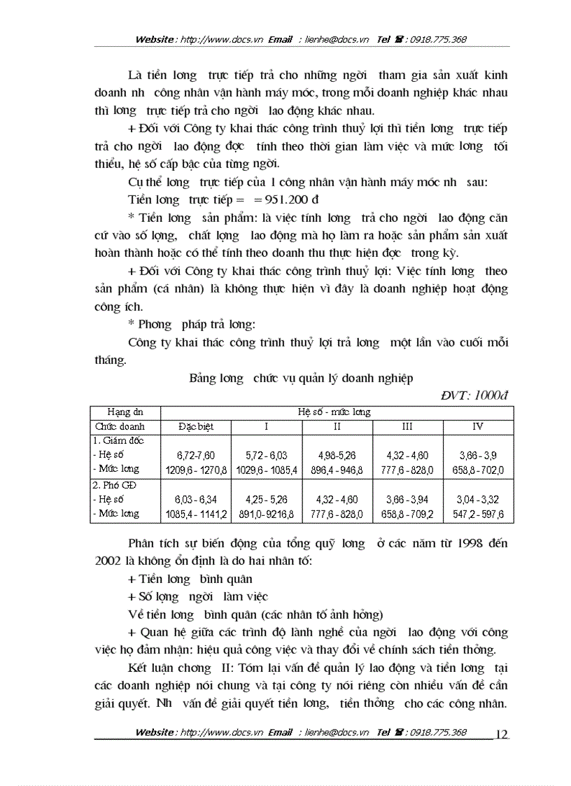 image for page Tổ chức công tác kế toán lao động tiền lương tại Công ty Khai thác công trình thuỷ lợi Mỹ Đức Hà Tây