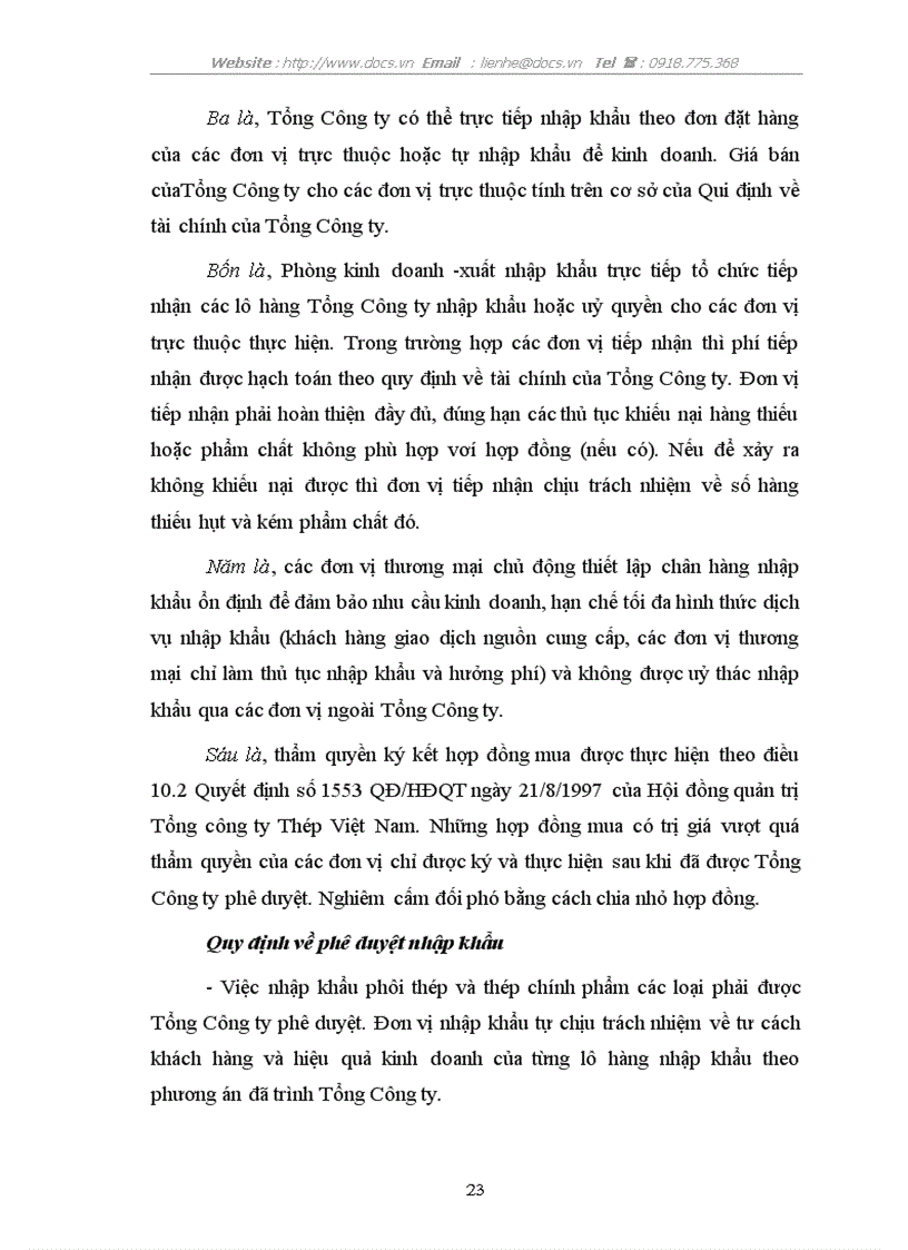 image for page Hoạt động nhập khẩu thép của Công ty Cổ phần Tổng Bách hoá Bộ Thương mại Thực trạng và giải pháp