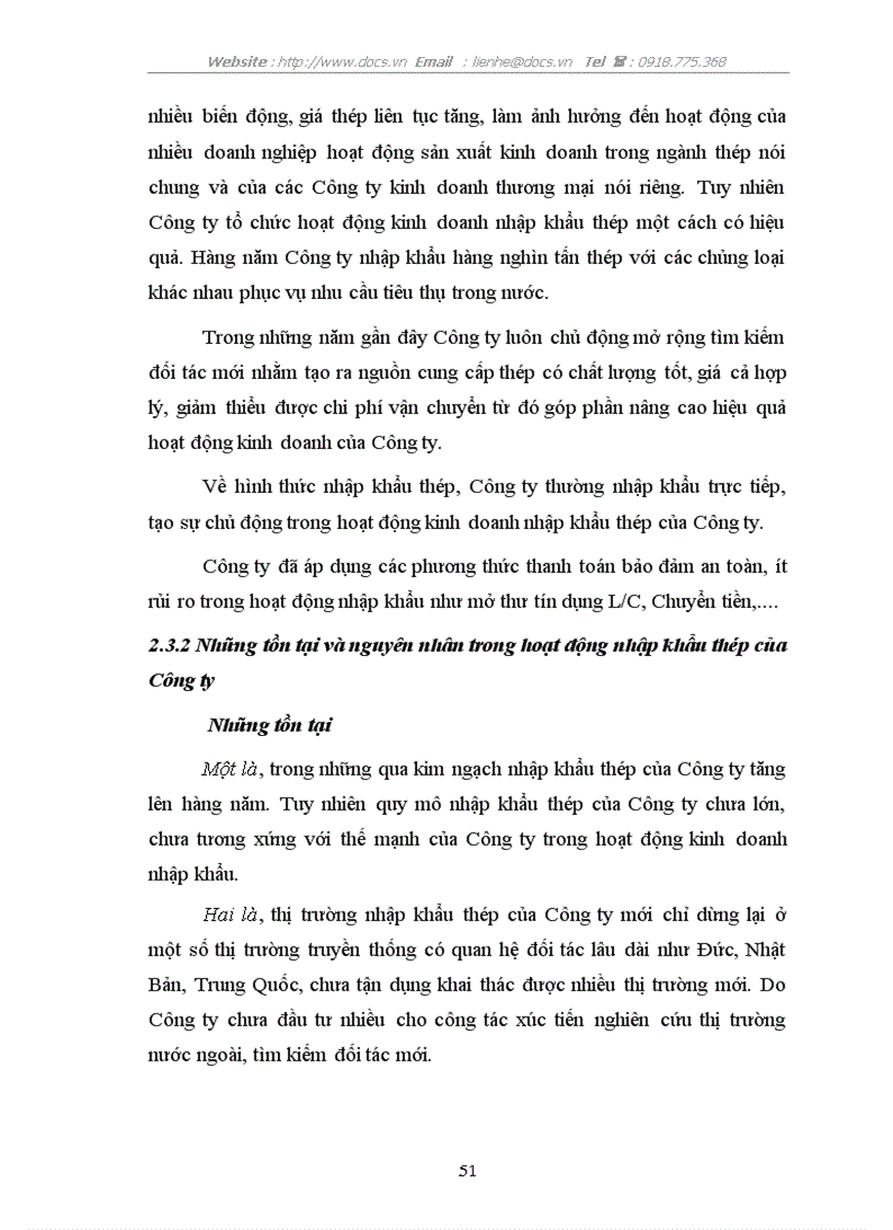 image for page Hoạt động nhập khẩu thép của Công ty Cổ phần Tổng Bách hoá Bộ Thương mại Thực trạng và giải pháp