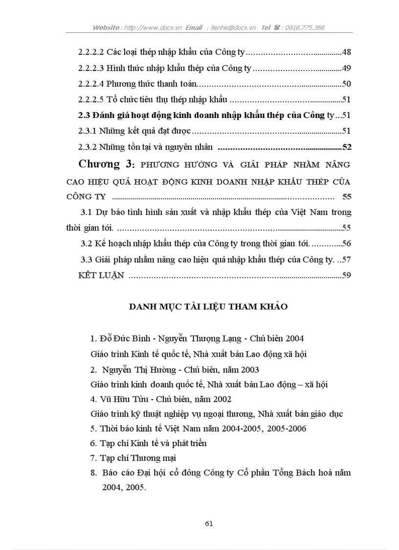 image for page Hoạt động nhập khẩu thép của Công ty Cổ phần Tổng Bách hoá Bộ Thương mại Thực trạng và giải pháp