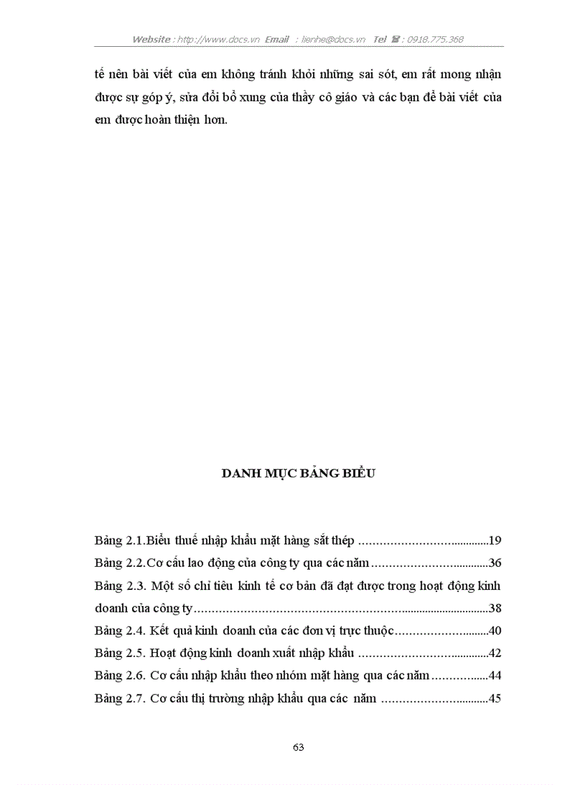 image for page Hoạt động nhập khẩu thép của Công ty Cổ phần Tổng Bách hoá Bộ Thương mại Thực trạng và giải pháp
