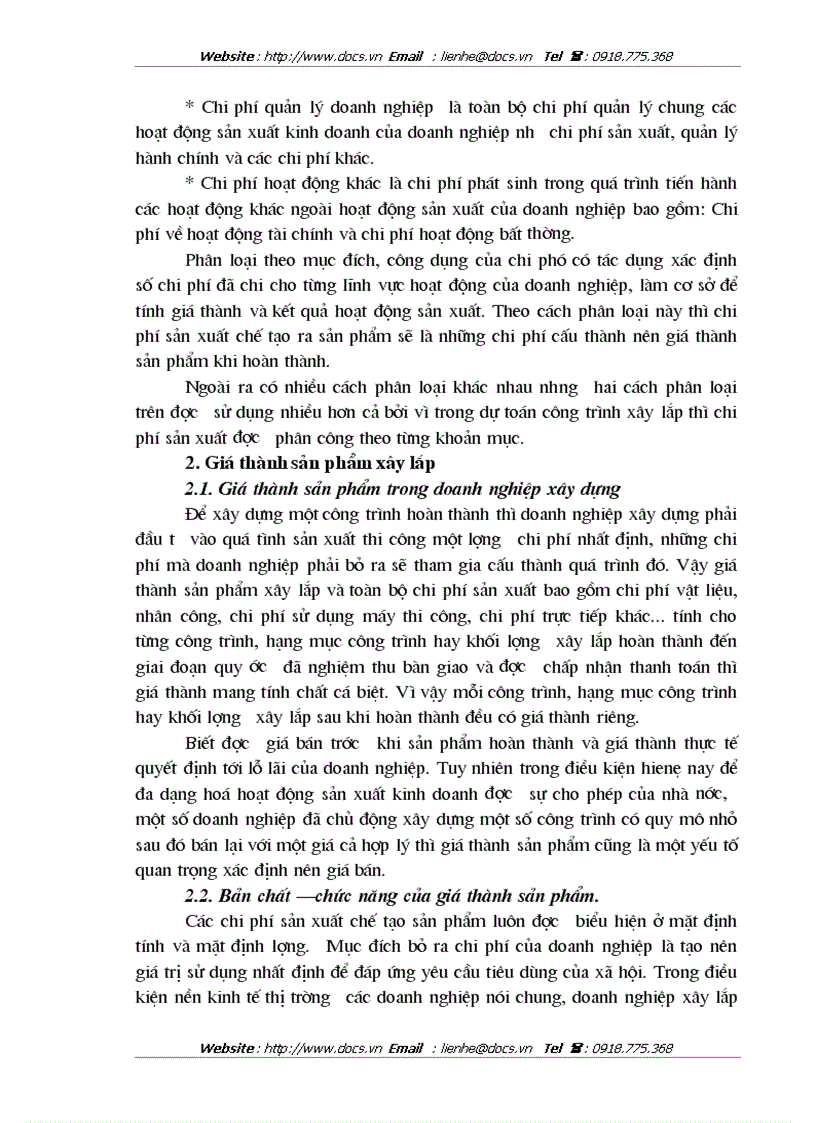 image for page Kế toán chi phí sản xuất và tính giá thành sản phẩm ở Xí nghiệp xây dựng Binh đoàn 1