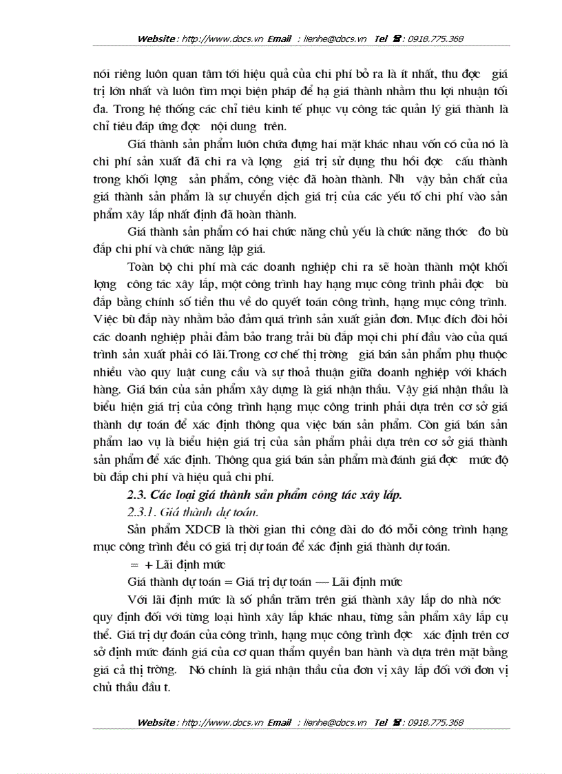 image for page Kế toán chi phí sản xuất và tính giá thành sản phẩm ở Xí nghiệp xây dựng Binh đoàn 1