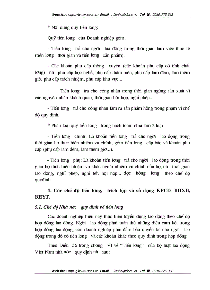 image for page Công tác tổ chức kế toán tiền lương và các khoản trích nộp theo lương tại Công ty Mặt Trời Việt