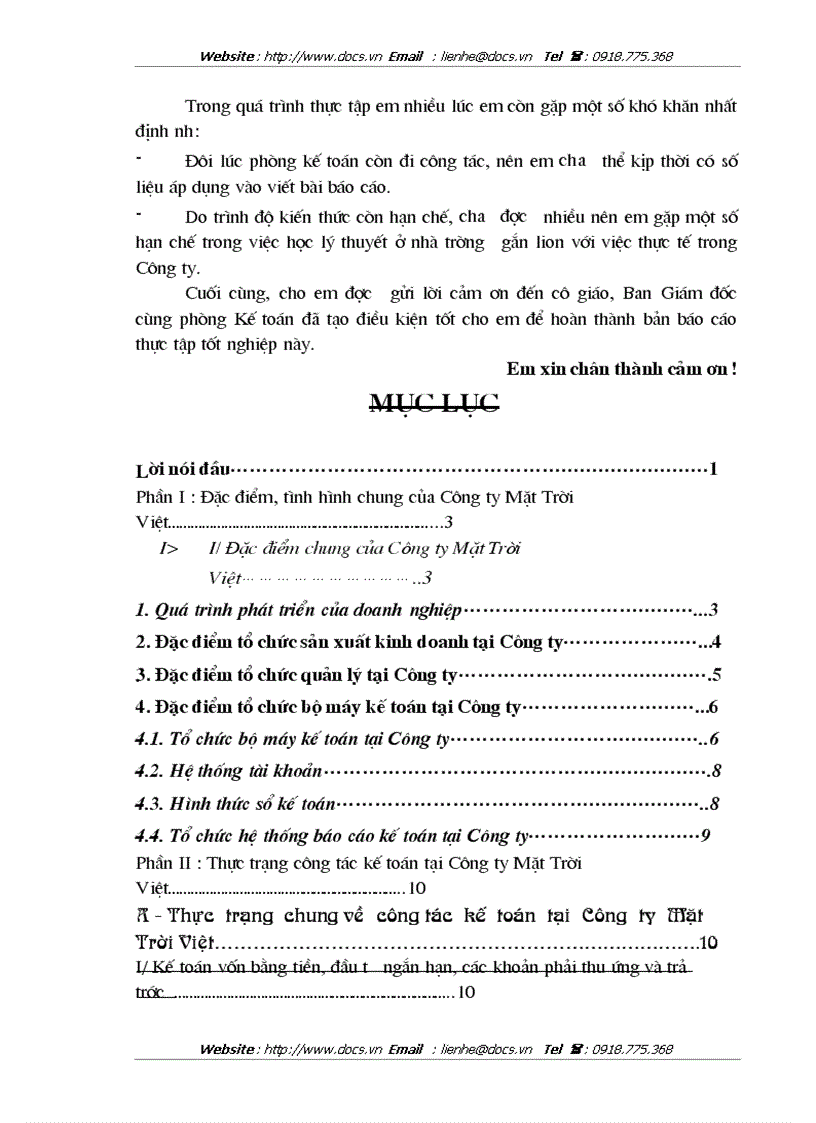 image for page Công tác tổ chức kế toán tiền lương và các khoản trích nộp theo lương tại Công ty Mặt Trời Việt