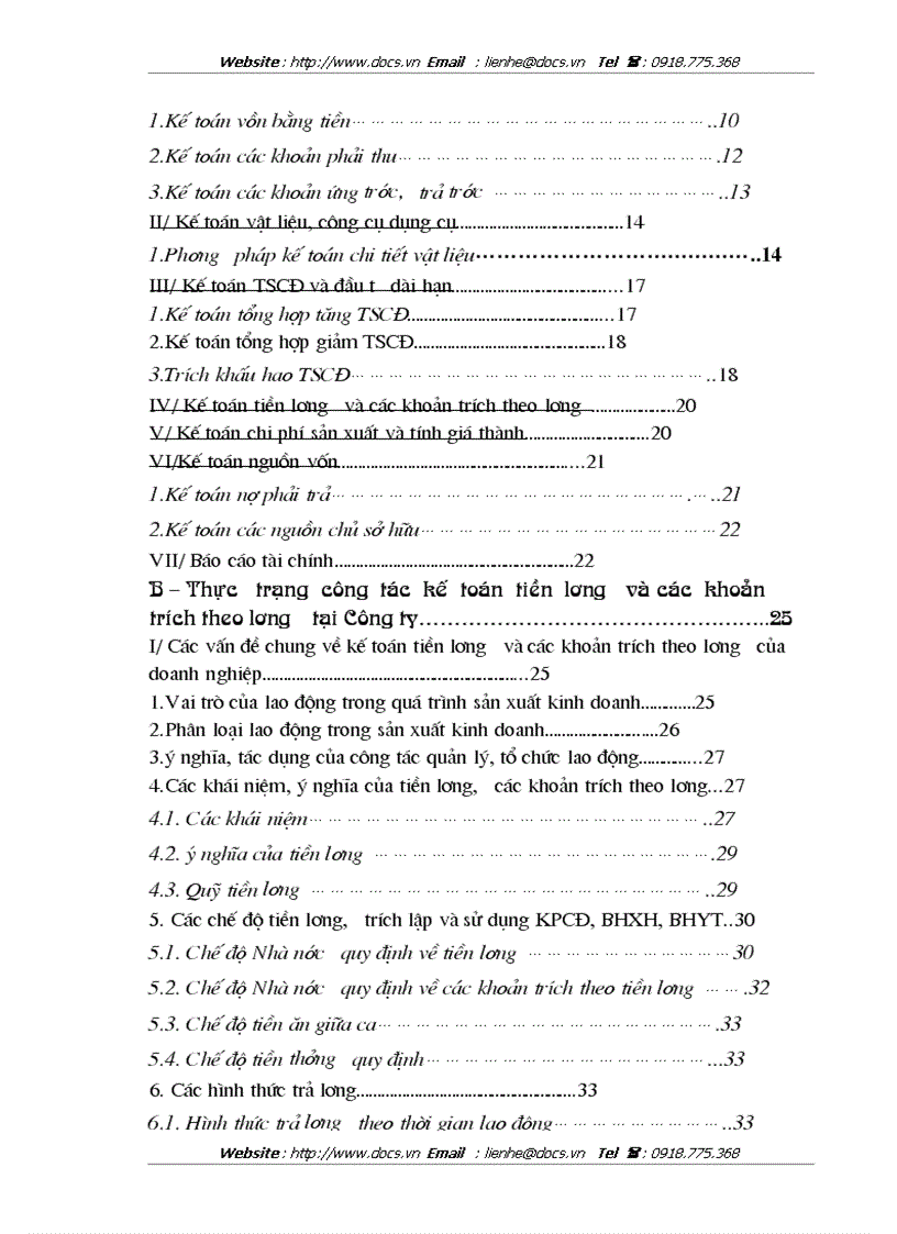 image for page Công tác tổ chức kế toán tiền lương và các khoản trích nộp theo lương tại Công ty Mặt Trời Việt