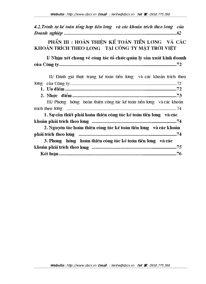 image for page Công tác tổ chức kế toán tiền lương và các khoản trích nộp theo lương tại Công ty Mặt Trời Việt