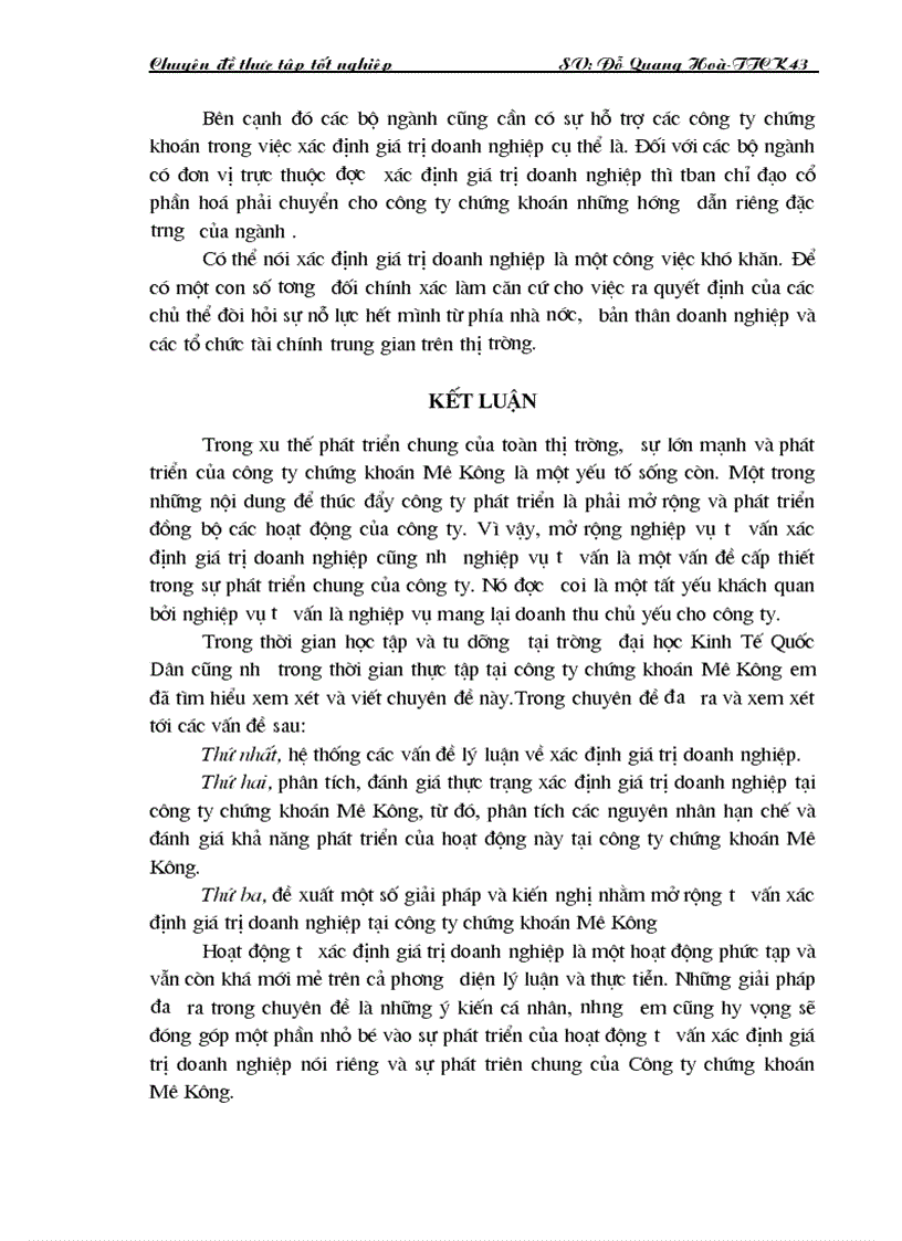 image for page Lý luận chung về tư vấn xác định giá trị doanh nghiệp của công ty chứng khoán