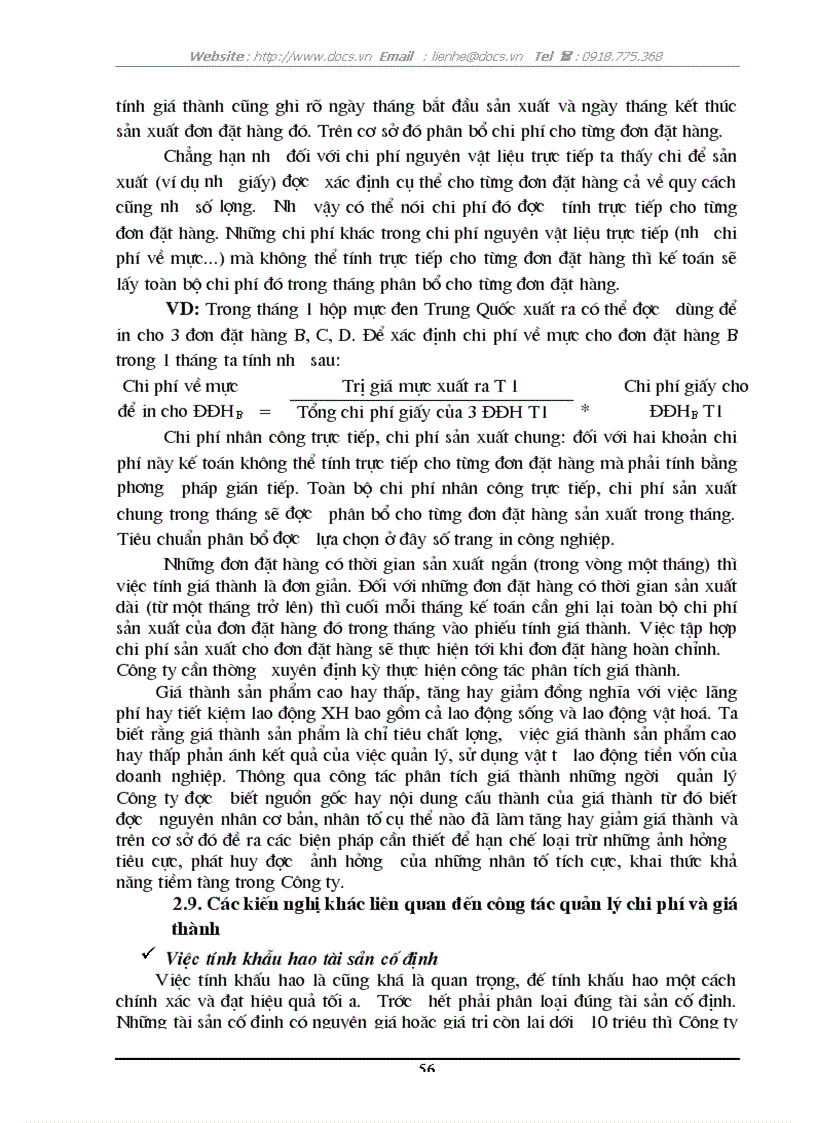 image for page Hoàn thiện Công Tác Kế toán hạch toán chi phí sản xuất và tính giá thành sản phẩm tại Công ty TNHH TM và XNK DVD