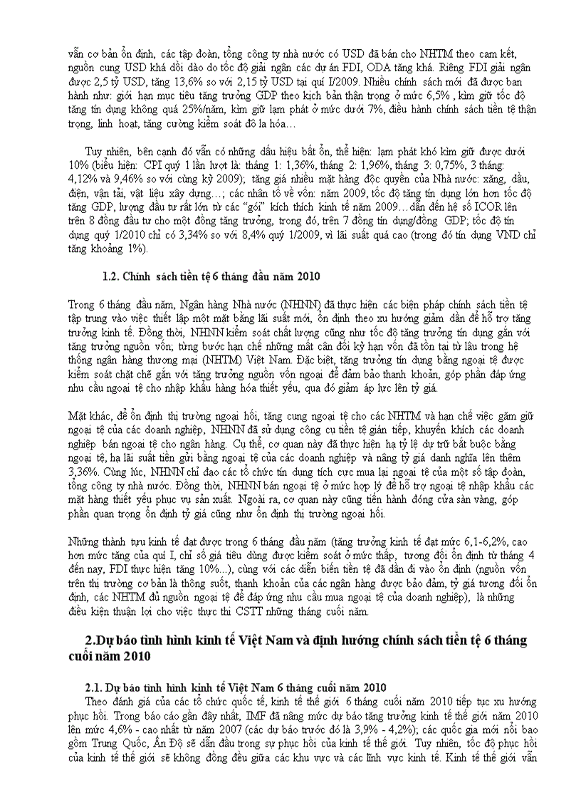 image for page Phân tích và đánh giá việc thực thi chính sách tiền tệ ở Việt Nam trong thời gian qua