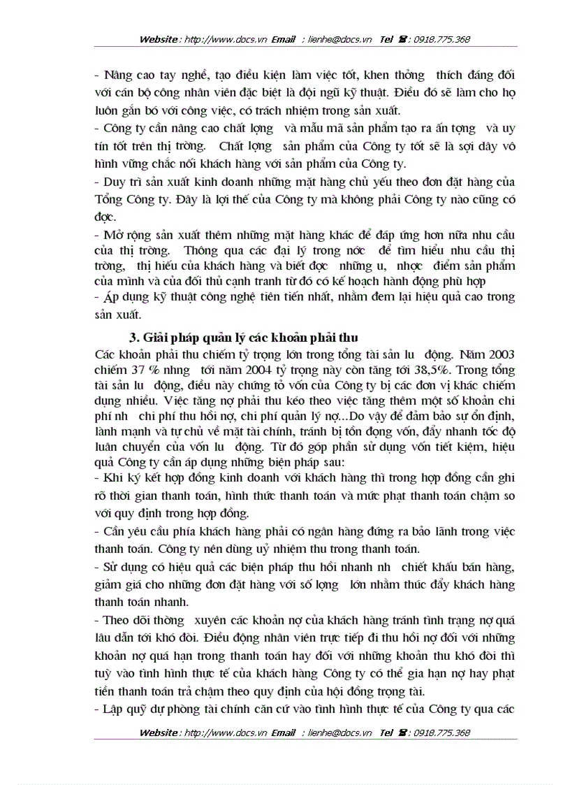 image for page Quản lý và hiệu quả sử dụng vốn lưu động