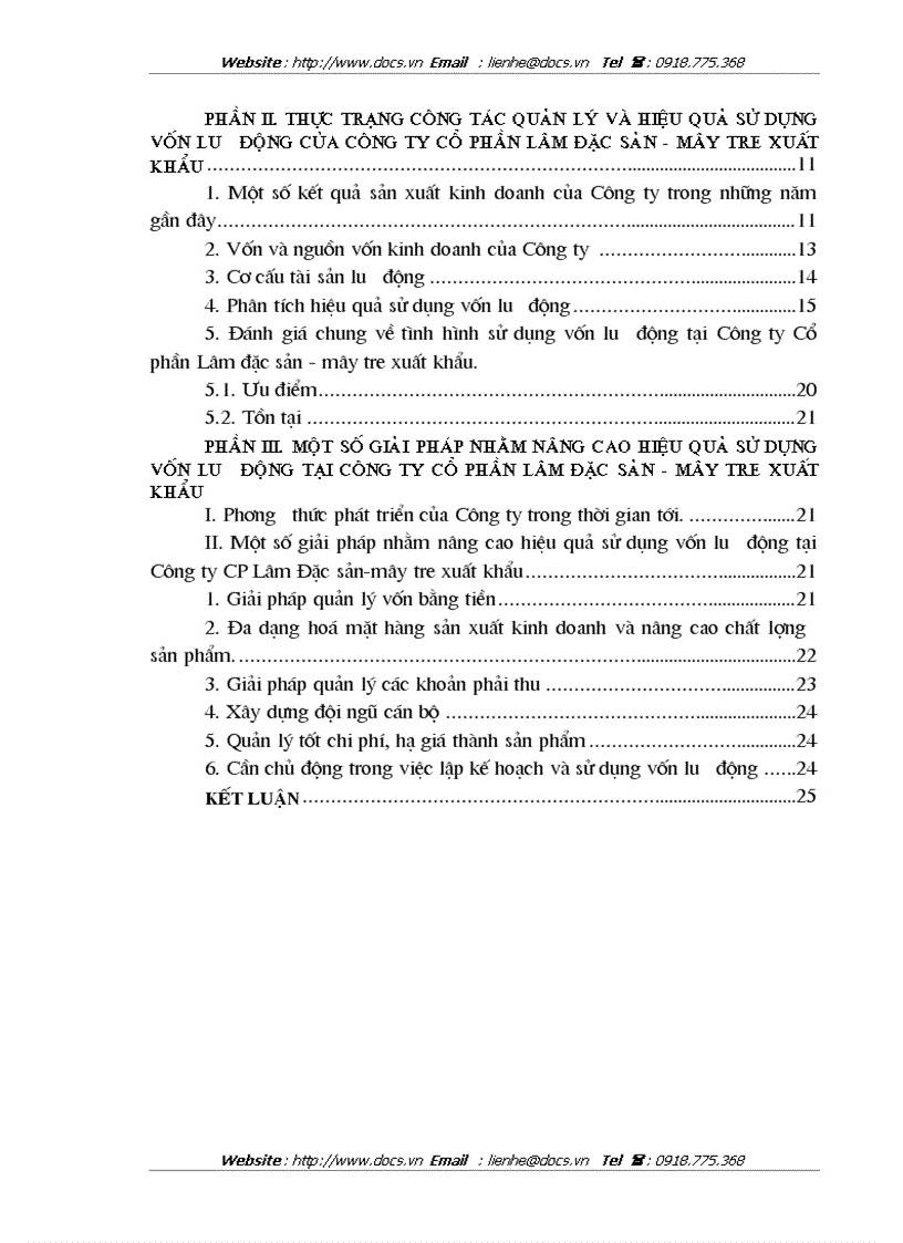image for page Quản lý và hiệu quả sử dụng vốn lưu động