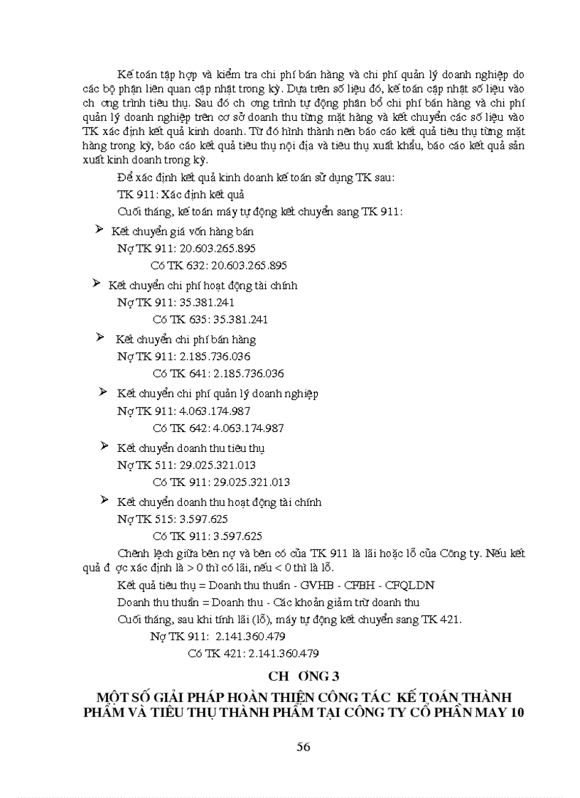 image for page Hoàn thiện công tác kế toán thành phẩm và tiêu thụ thành phẩm tại Công ty cổ phần May 10