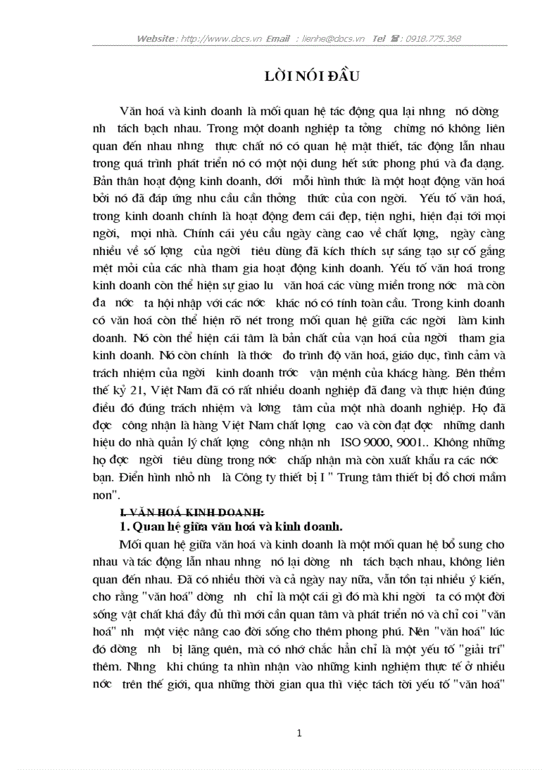 image for page Văn hoá trong kinh doanh ở VN