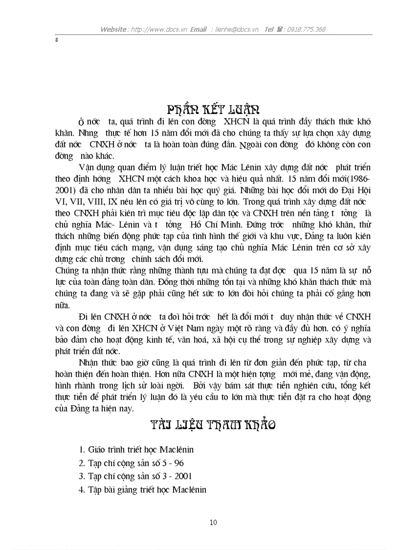 image for page Con đường xây dựng CNXH ở VN