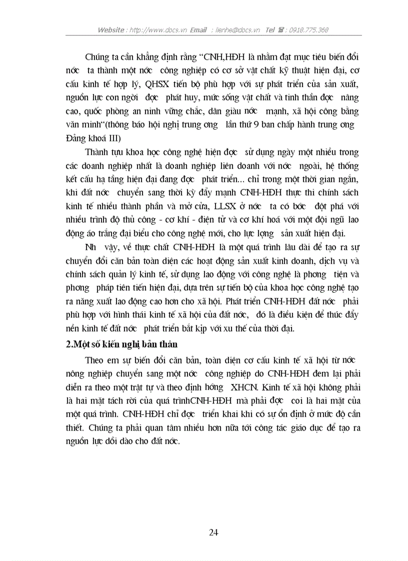 image for page CNH HĐH và vai trò của nó trong sự nghiệp xây dựng chủ nghĩa xã hội ở nước ta