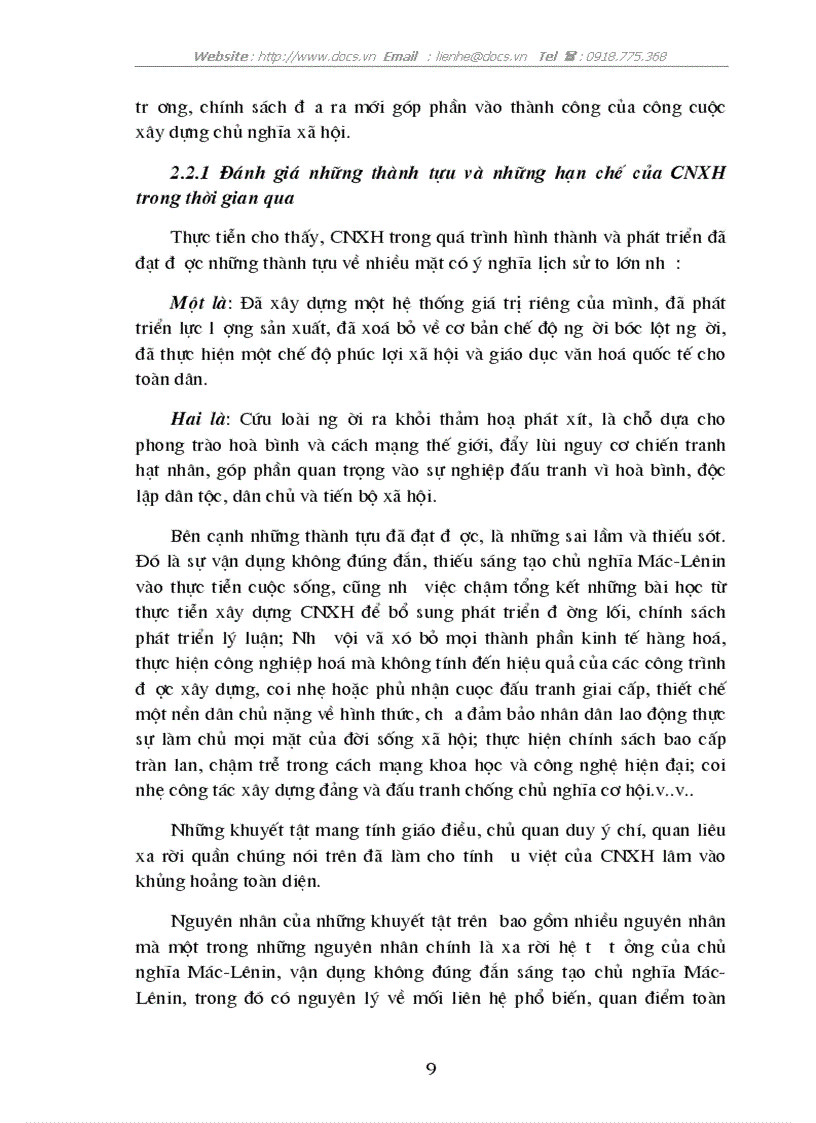 image for page Quan điểm toàn diện và vận dụng vào sự nghiệp xây dựng CNXH ở Việt nam hiện nay