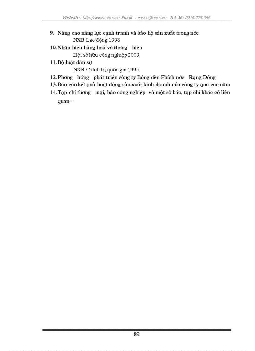 image for page Một số biện pháp nhằm nâng cao khả năng cạnh tranh của công ty Bóng đèn Phích nước Rạng Đông