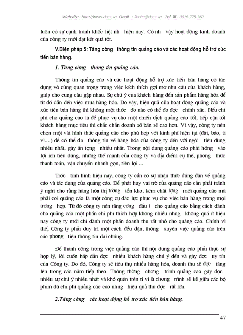 image for page Những biện pháp cơ bản góp phần duy trì và mở rộng thị trường tiêu thụ sản phẩm ở Công ty TNHH TESECO