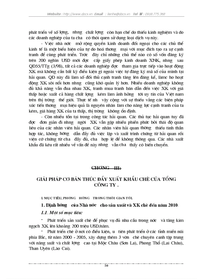 image for page Một số giải pháp thúc đẩy xuất khẩu chè của Tổng công ty chè Việt nam