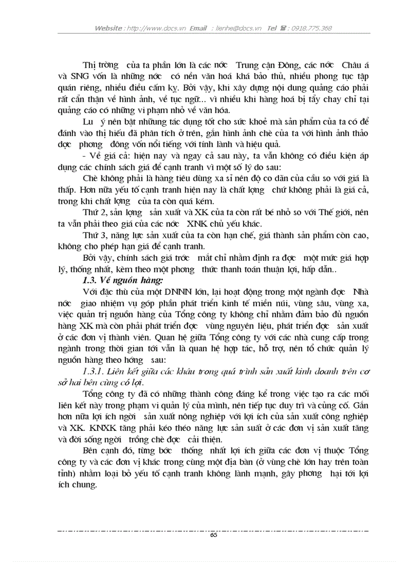 image for page Một số giải pháp thúc đẩy xuất khẩu chè của Tổng công ty chè Việt nam