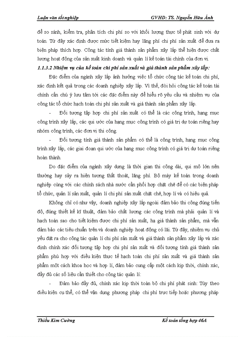 image for page Hoàn thiện công tác hạch toán chi phí và tính giá thành sản phẩm xây lắp tại CTCPCKLM Sông Đà