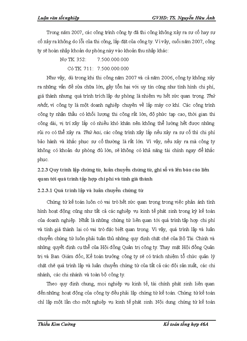 image for page Hoàn thiện công tác hạch toán chi phí và tính giá thành sản phẩm xây lắp tại CTCPCKLM Sông Đà