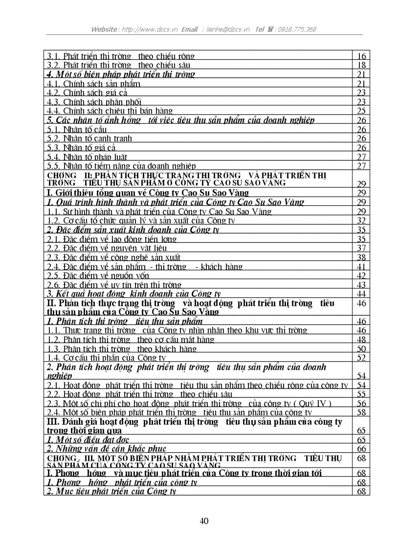 image for page Một số biện pháp nhằm phát triển thị trường tiêu thụ sản phẩm của Công ty Cao Su Sao Vàng