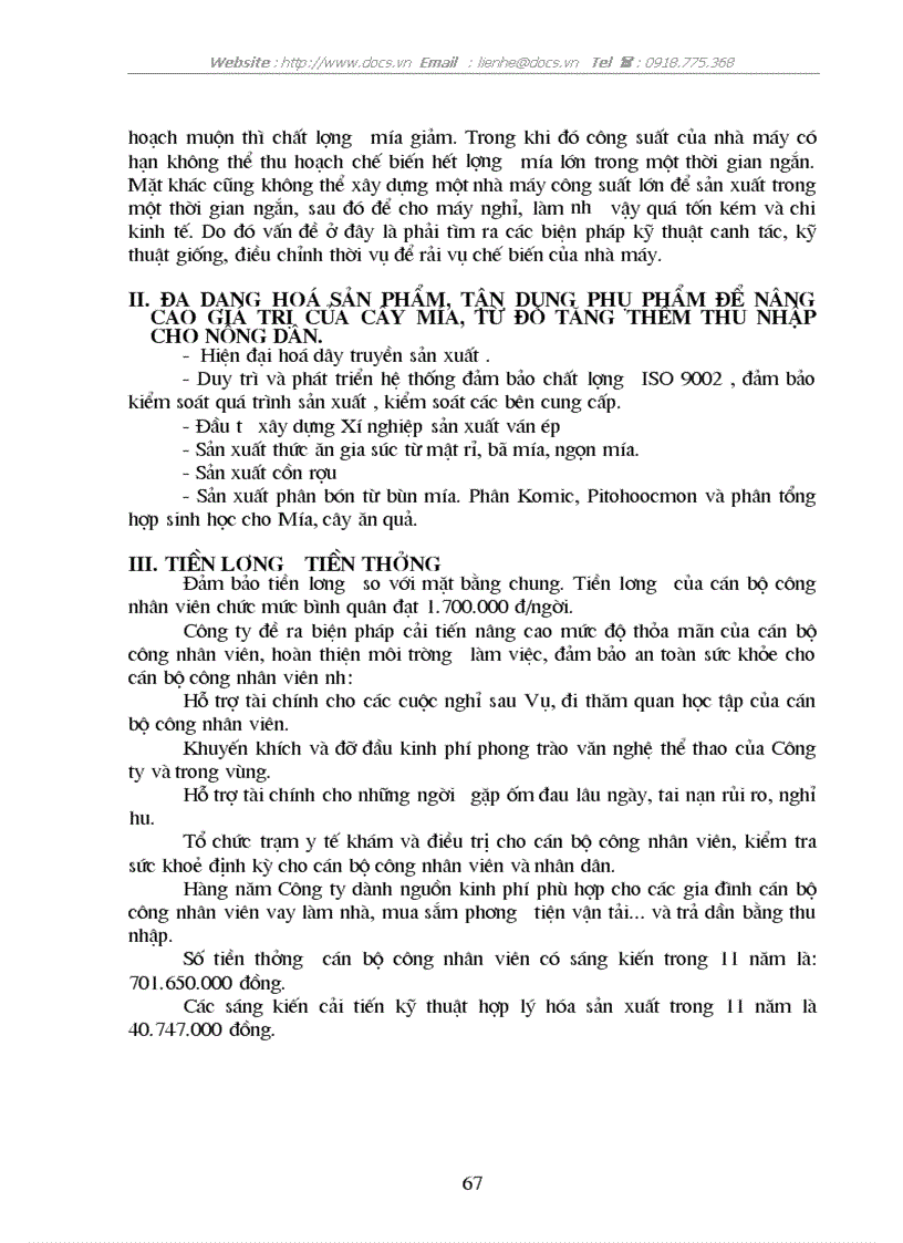 image for page Một số giải pháp cơ bản về phát triển vùng Nguyên liệu Công ty Cổ phần mía đường Lam Sơn