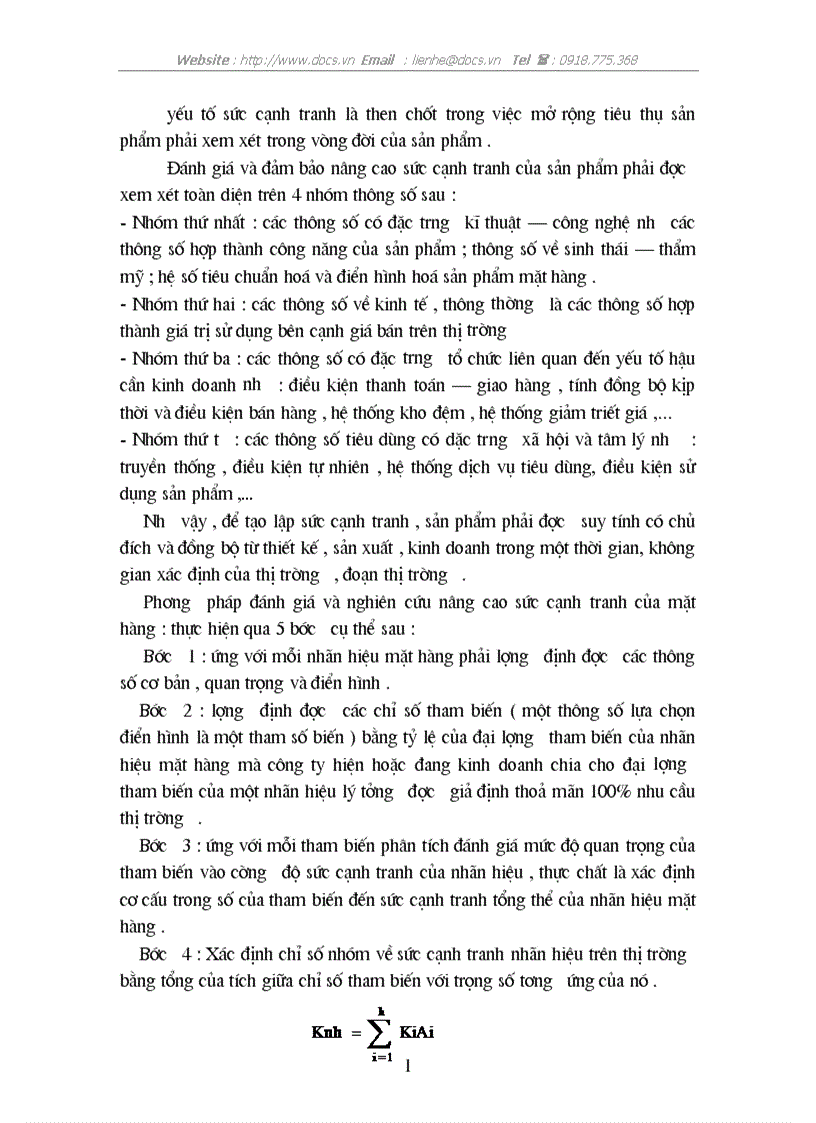 image for page Thực trạng sức cạnh tranh của sản phẩm nông sản XK của C ty INTIMEX trên thị trường Mỹ