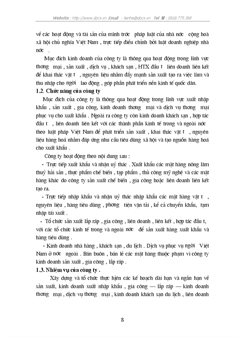 image for page Thực trạng sức cạnh tranh của sản phẩm nông sản XK của C ty INTIMEX trên thị trường Mỹ