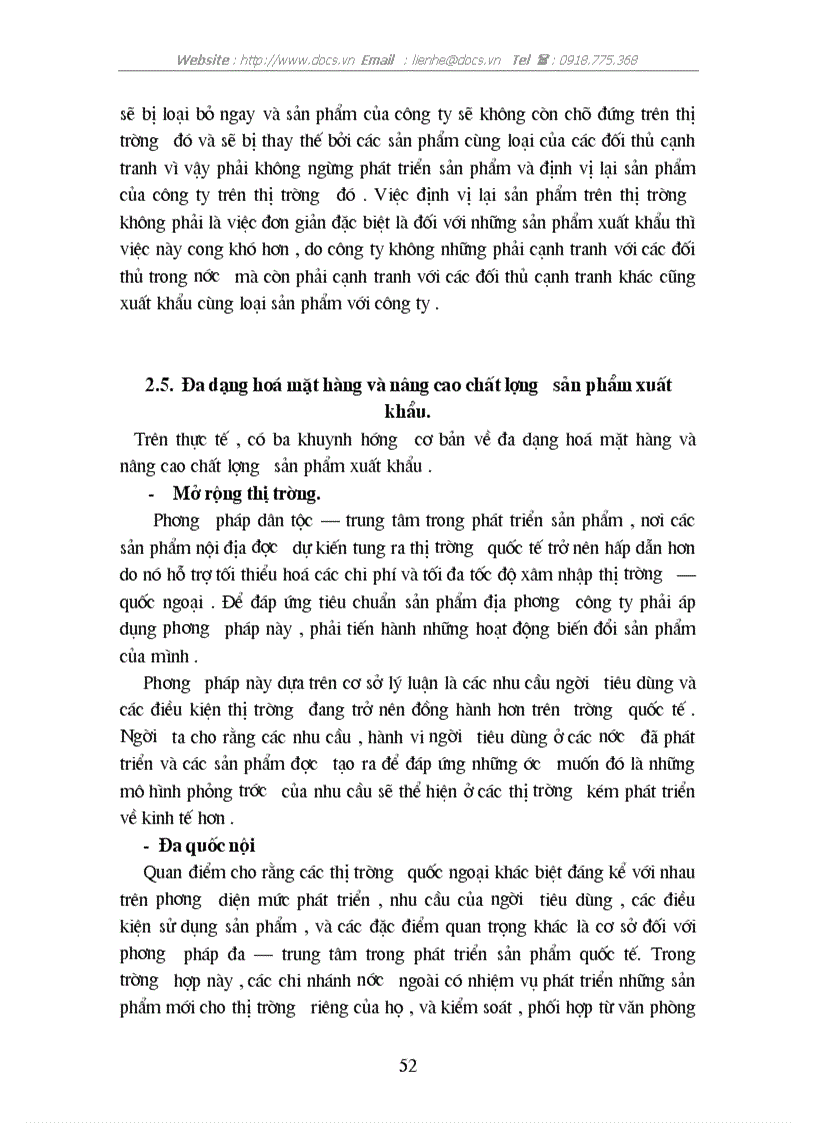 image for page Thực trạng sức cạnh tranh của sản phẩm nông sản XK của C ty INTIMEX trên thị trường Mỹ