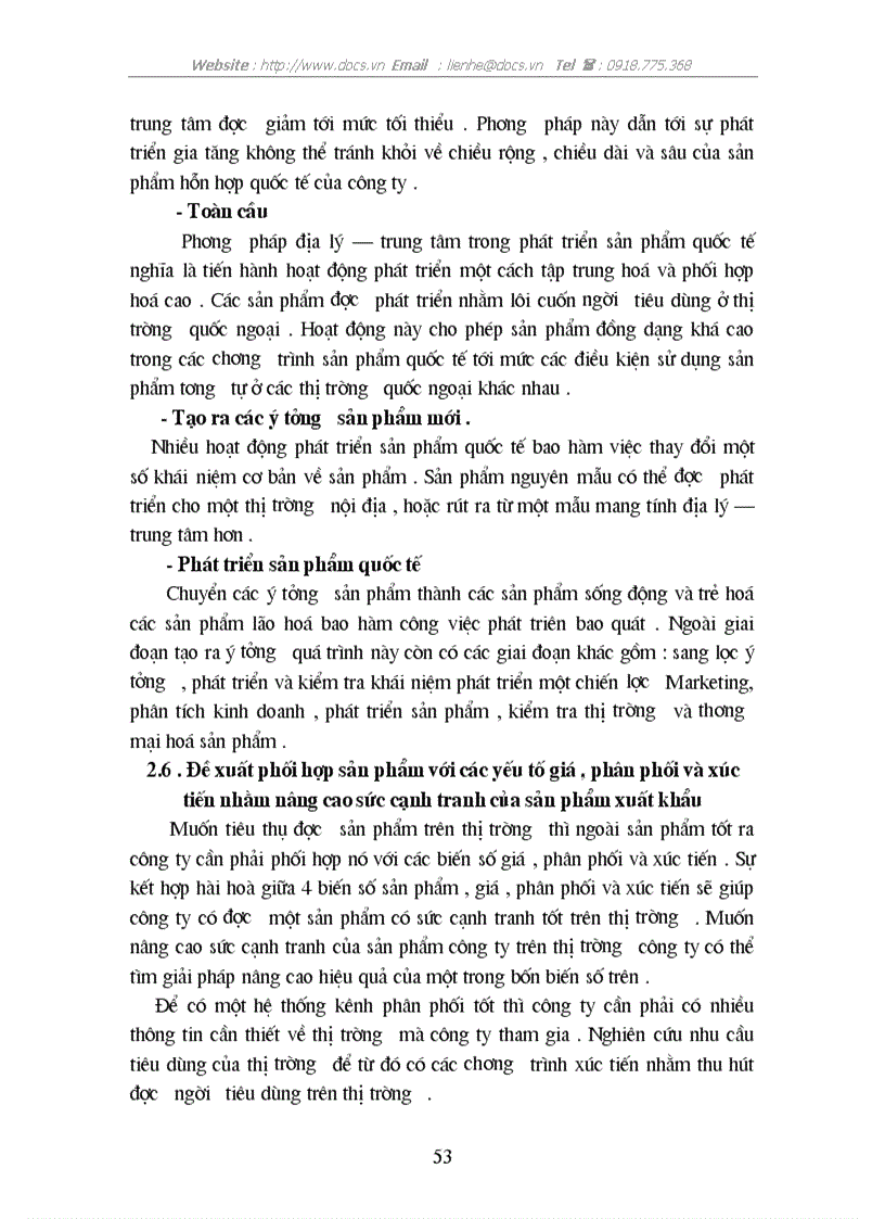 image for page Thực trạng sức cạnh tranh của sản phẩm nông sản XK của C ty INTIMEX trên thị trường Mỹ