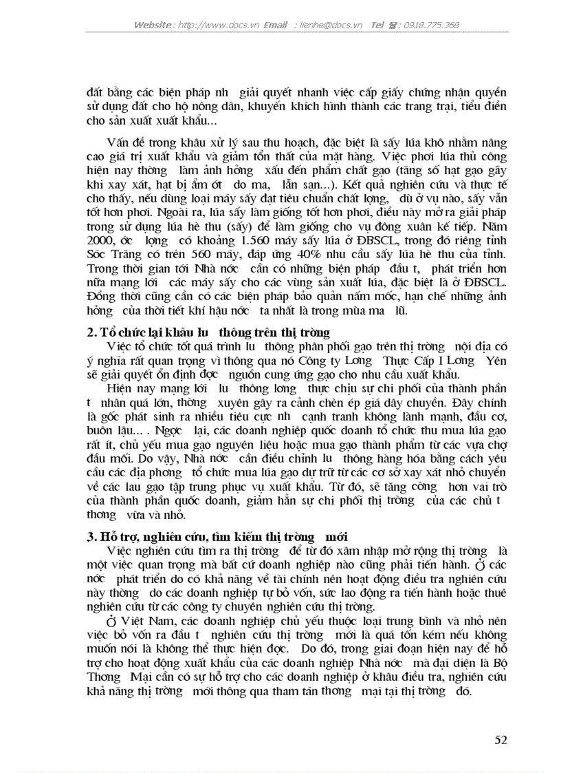 image for page Thực trạng và biện pháp thúc đẩy hoạt động xuất khẩu gạo ở Công ty Lương Thực Cấp I Lương Yên
