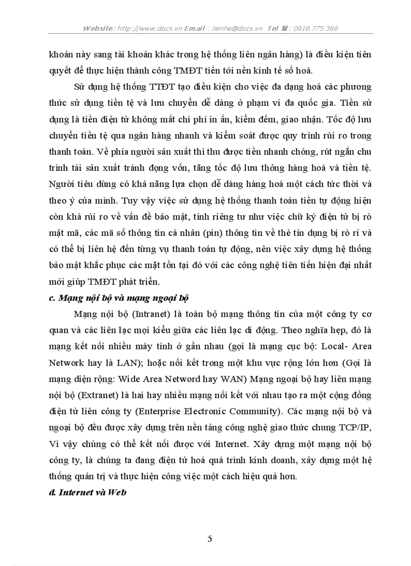 image for page Một số giải pháp phát triển hoạt động bán hàng bằng hình thức thương mại điện tử ở Việt Nam